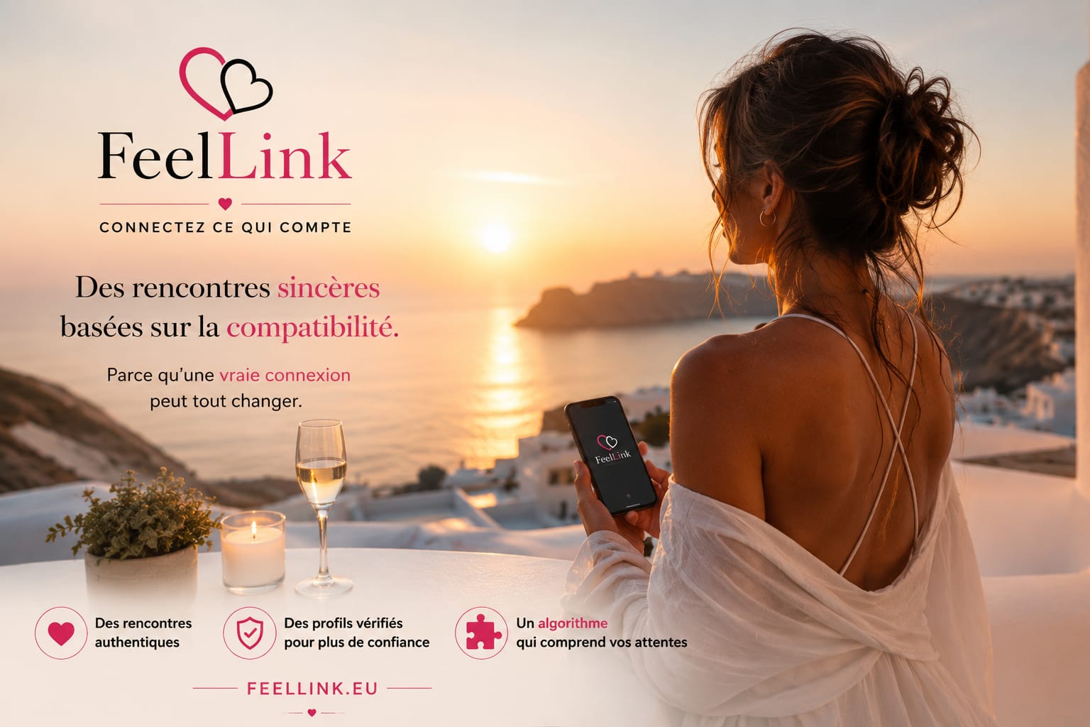 FeelLink — Connectez ce qui compte. Des rencontres sincères basées sur la compatibilité.